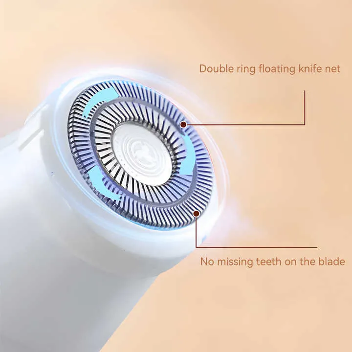 2-in-1 Electric Lady Shaver with Precision Tip | Portable & Rechargeable Grooming Tool