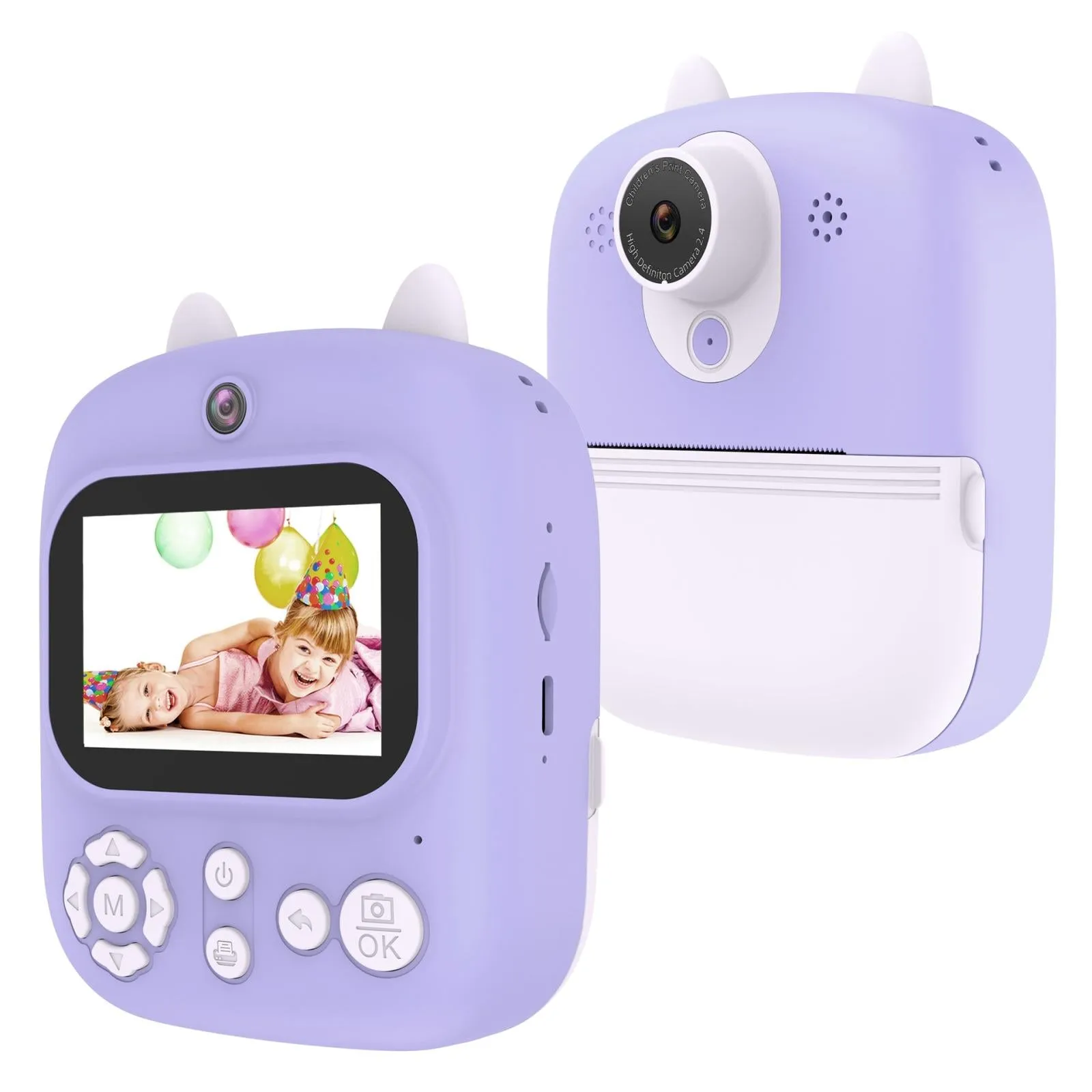 32GB Instant Camera with 2.4" Display & Card Reader for Kids | 1200W | Blue | Standard Blue