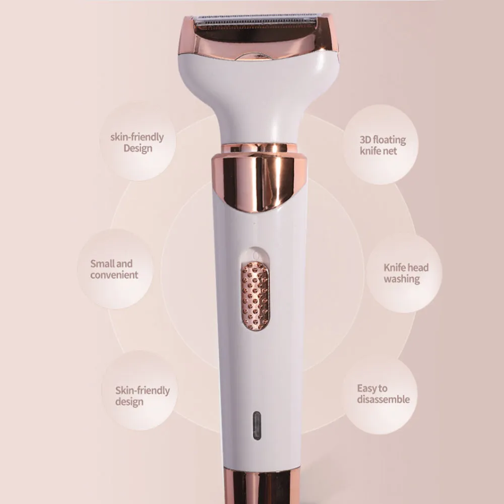 4-in-1 Women's USB Rechargeable Painless Epilator Electric Shaver