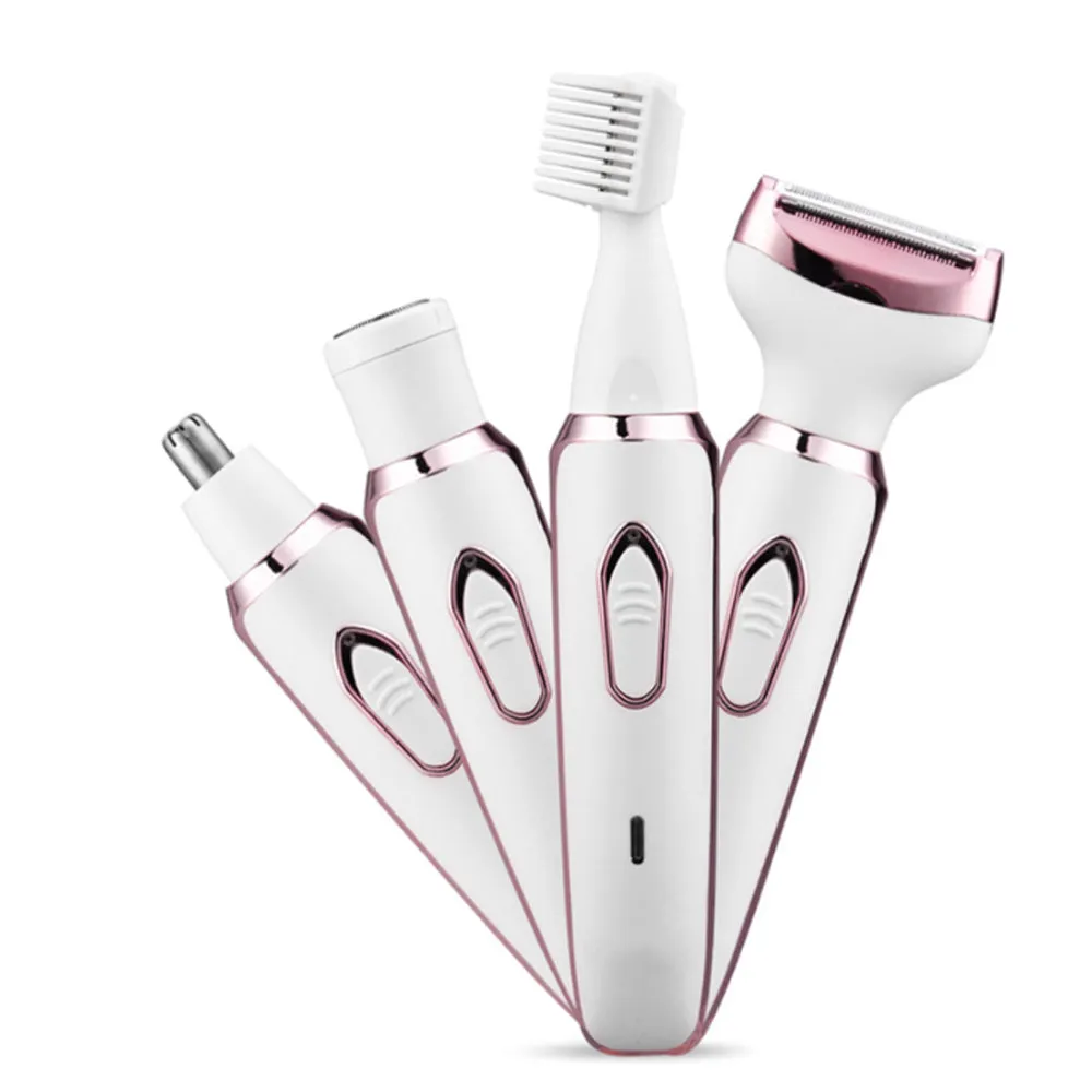 4-in-1 Women's USB Rechargeable Painless Epilator Electric Shaver