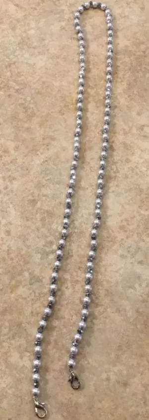 Accentrix Face Mask Lanyard Grey Pearl