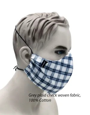 Adjustable Elastic Fabric Face Mask with Clasp (Won't Hurt Ears)