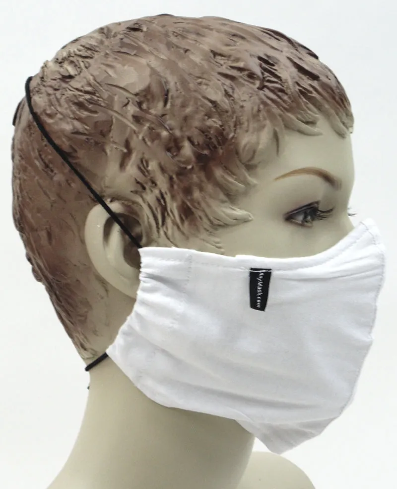 Adjustable Elastic Fabric Face Mask with Clasp (Won't Hurt Ears)