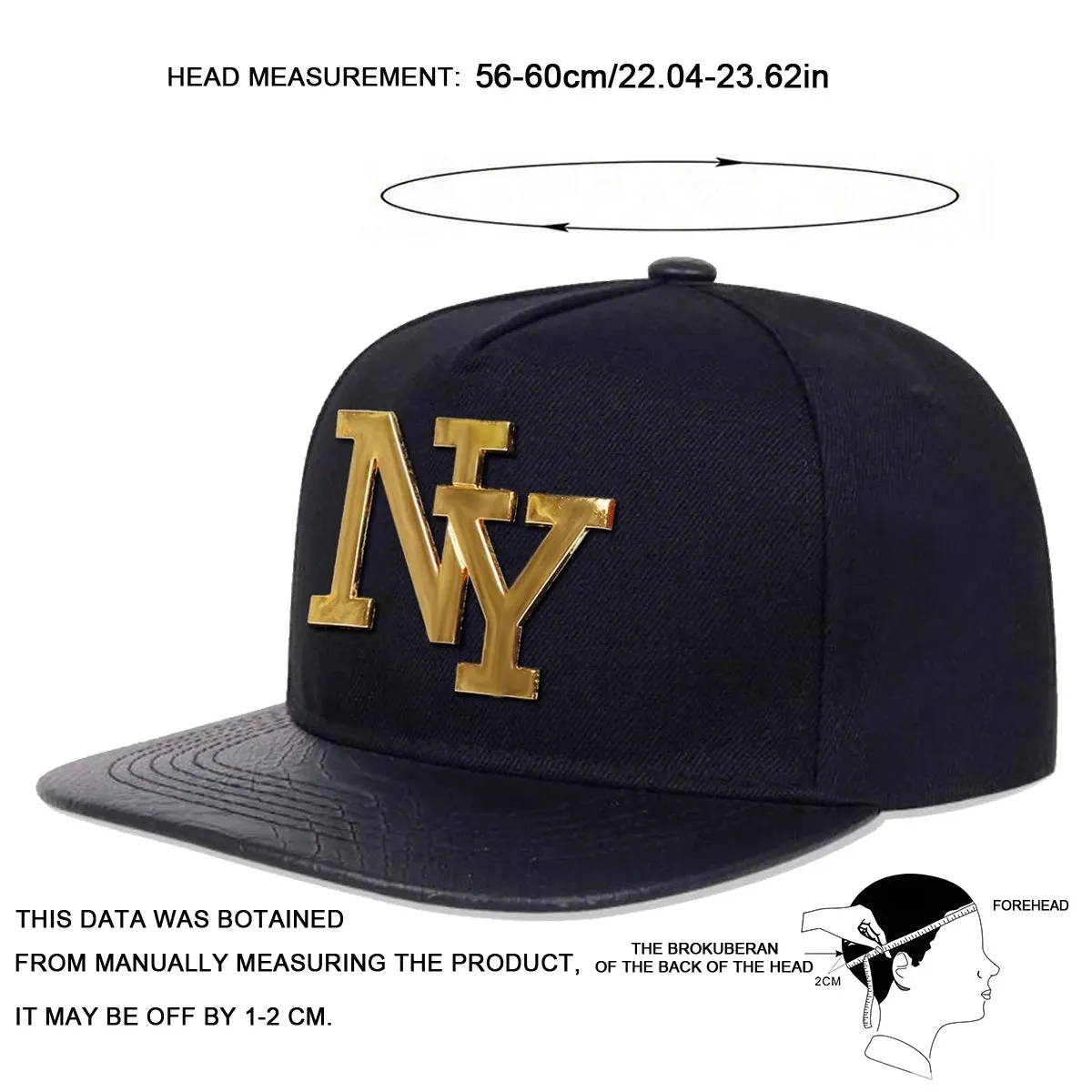 Adjustable Unisex Hip Hop Baseball Cap Spring / Autumn Sunscreen Hat