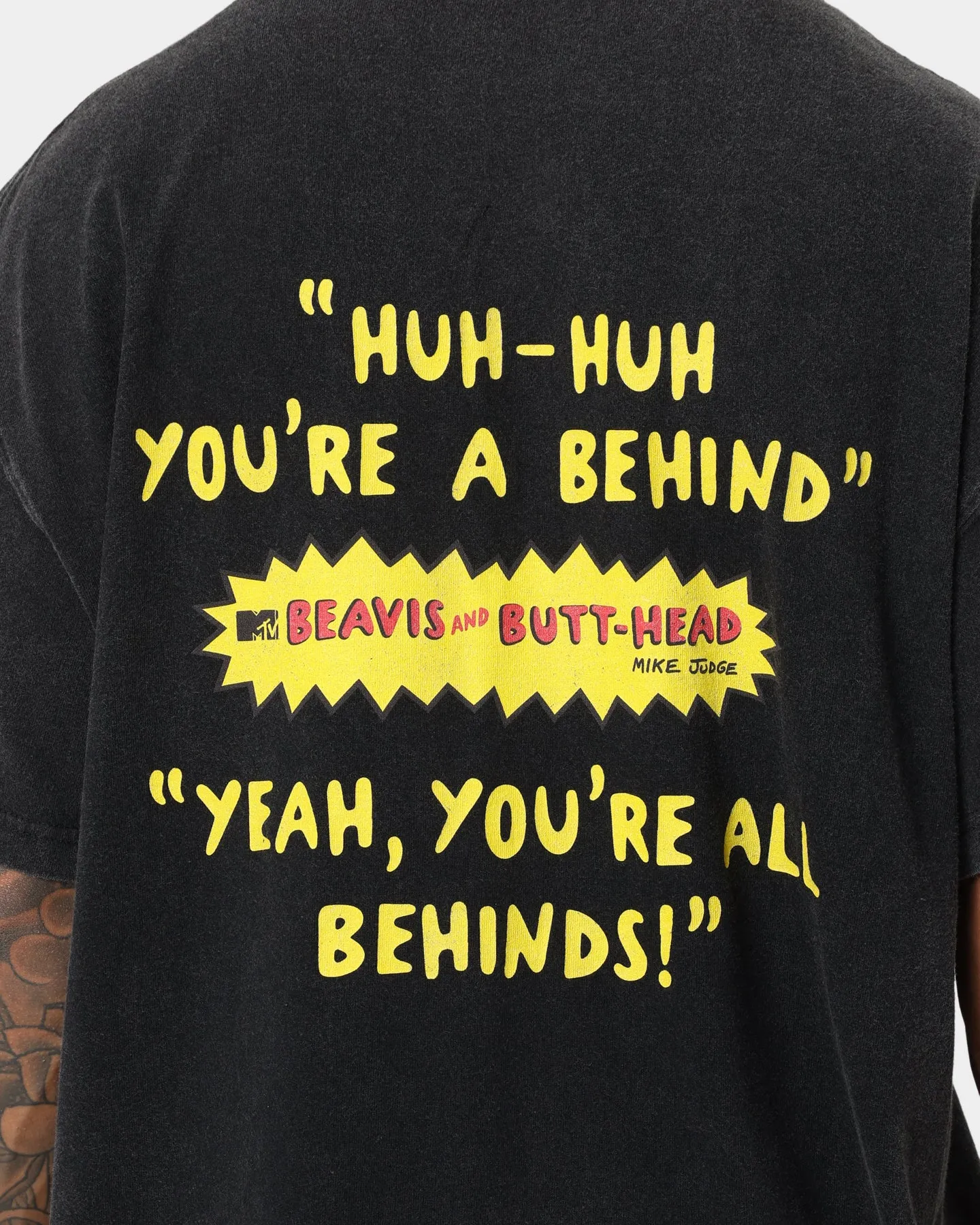 American Thrift American Thrift X Beavis & Butthead Opening Face T-Shirt Vintage Black