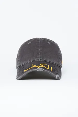 Charcoal Acid Wash Cave Arabic Cap