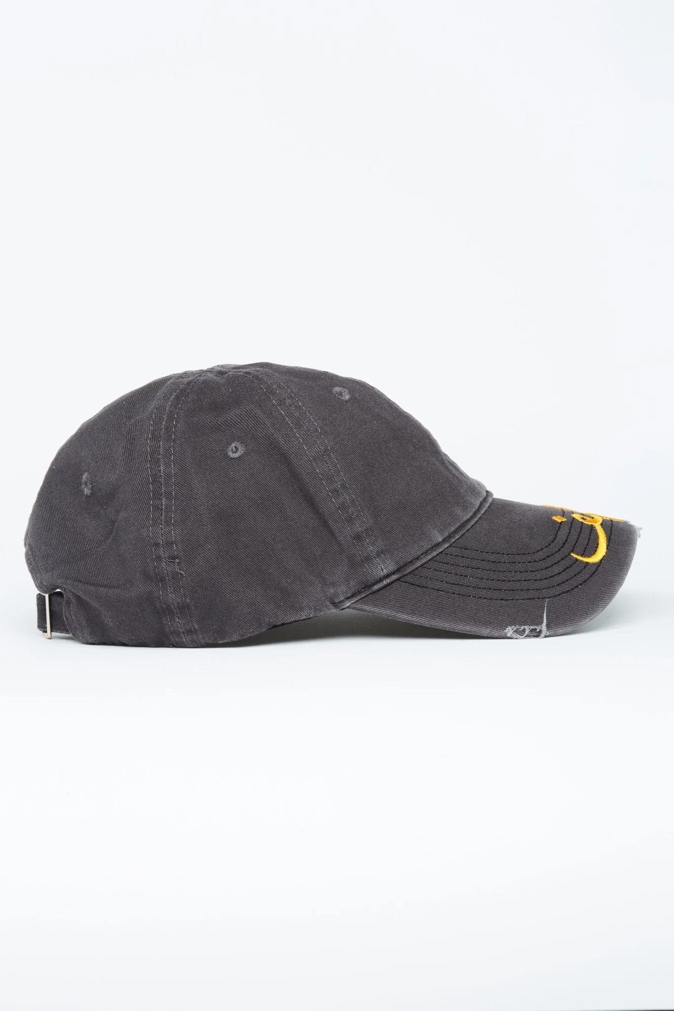 Charcoal Acid Wash Cave Arabic Cap