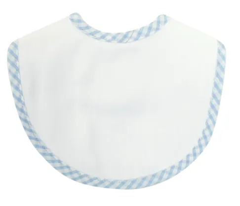 CHECK BURP CLOTH BASIC BIB