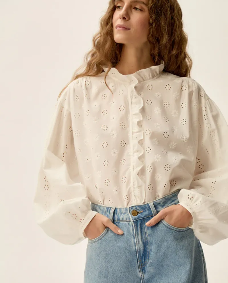 Des Petits Hauts Satine Cream Shirt