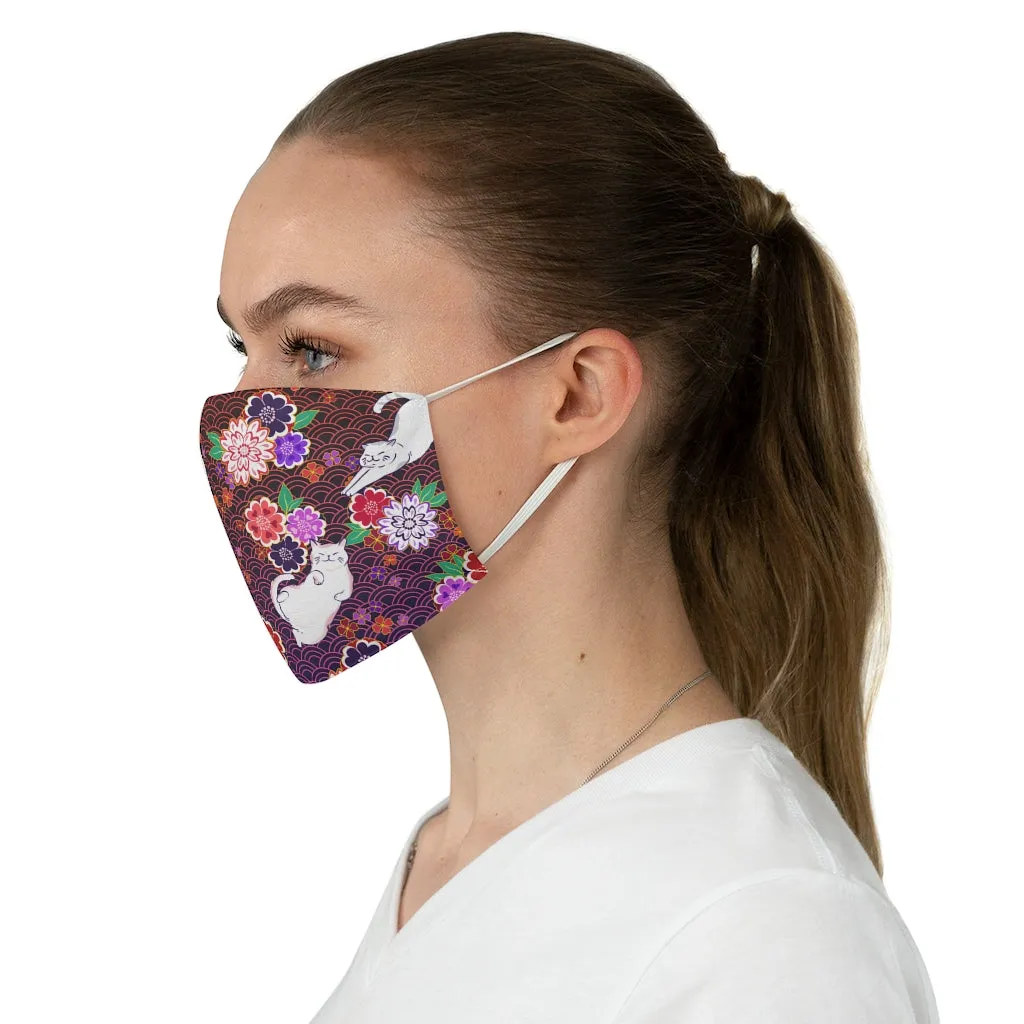 Flowers Cats Mask
