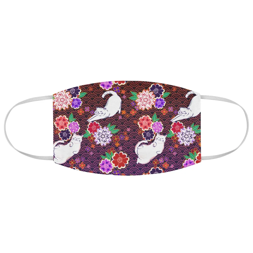 Flowers Cats Mask