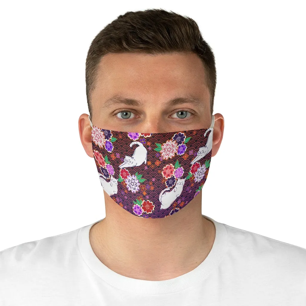 Flowers Cats Mask