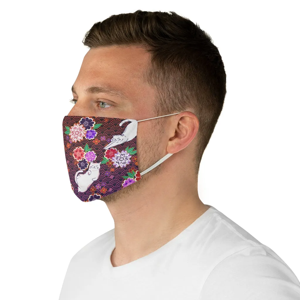 Flowers Cats Mask