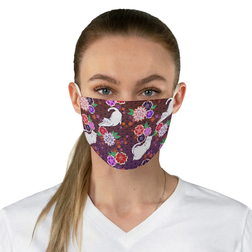 Flowers Cats Mask
