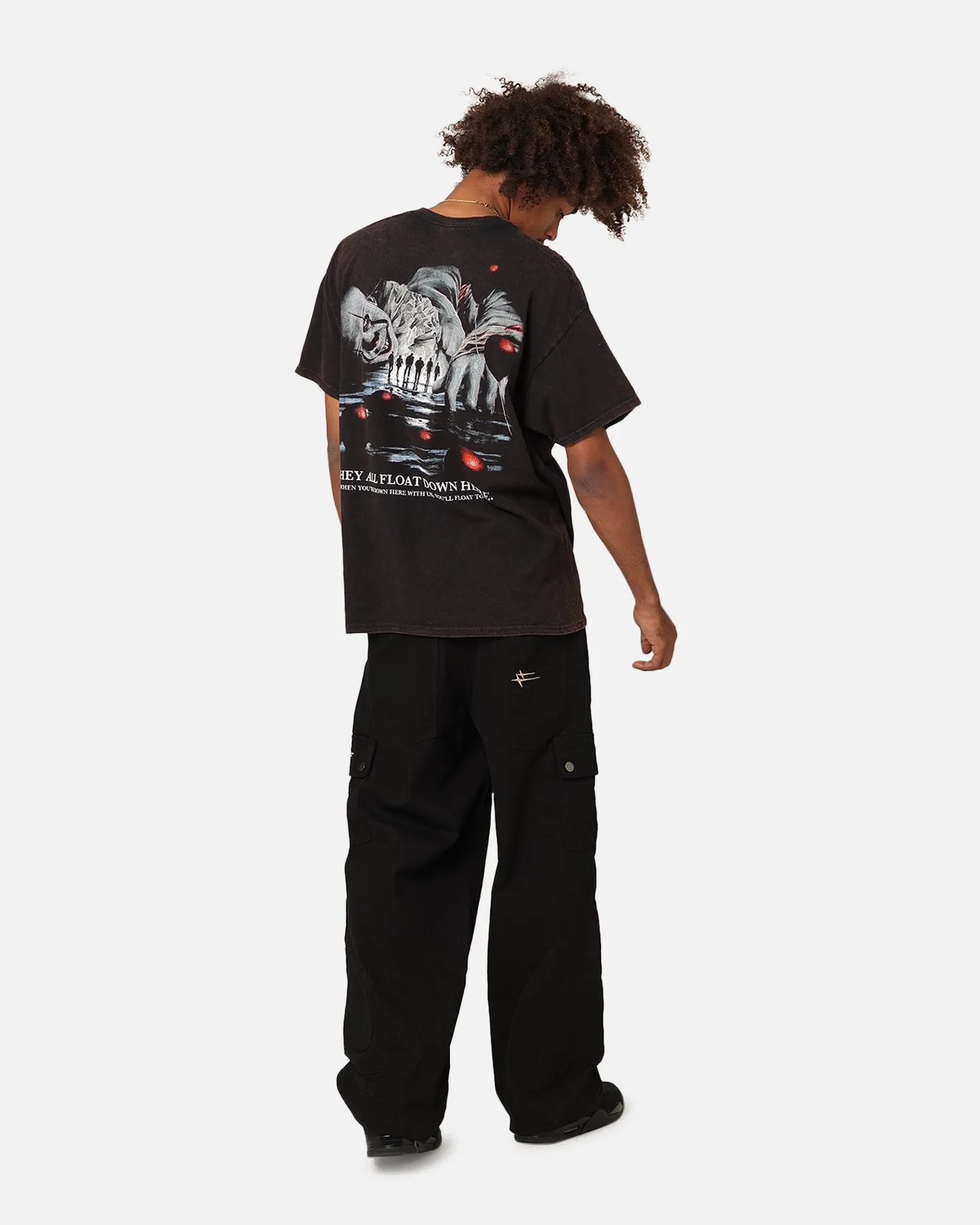 Goat Crew X Warner Bros. Entertainment Pennywise Face Vintage T-Shirt Black Wash