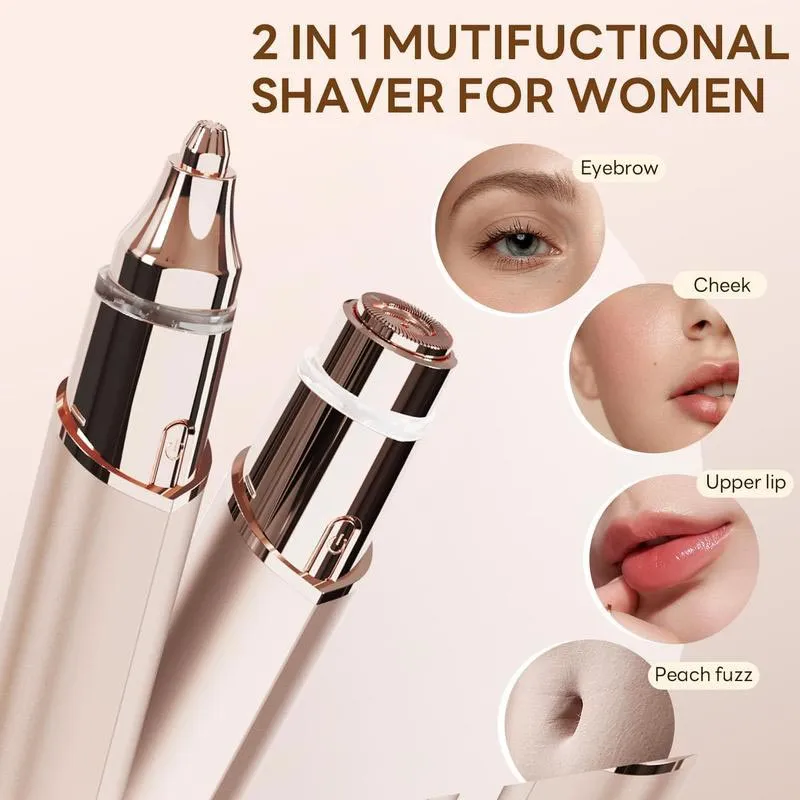  HOT SALES 50% OFF2 In 1 Facial Hair Remover & Eyebrow Trimmer