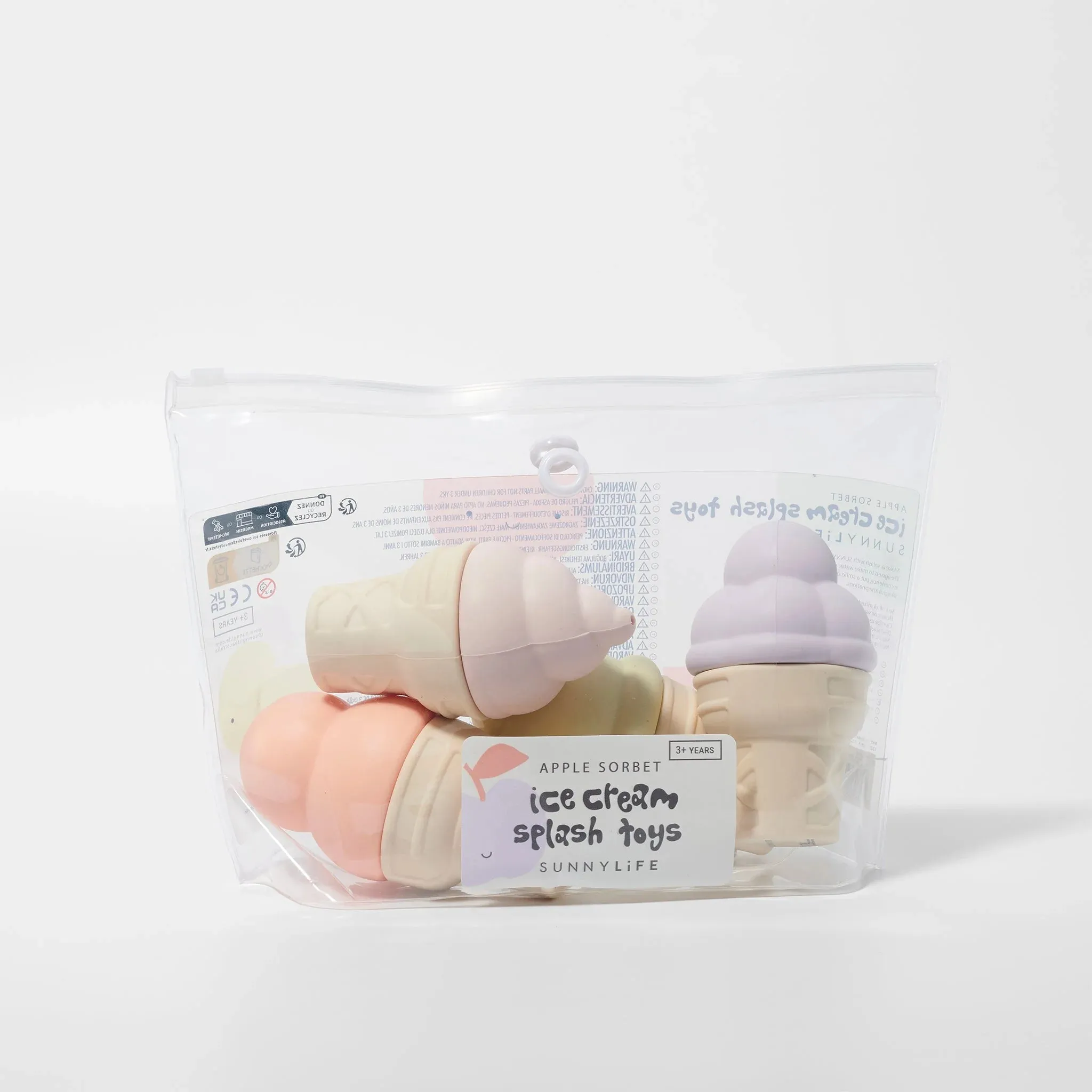 Ice Cream Splash Toys - Apple Sorbet Multi - Set of 4