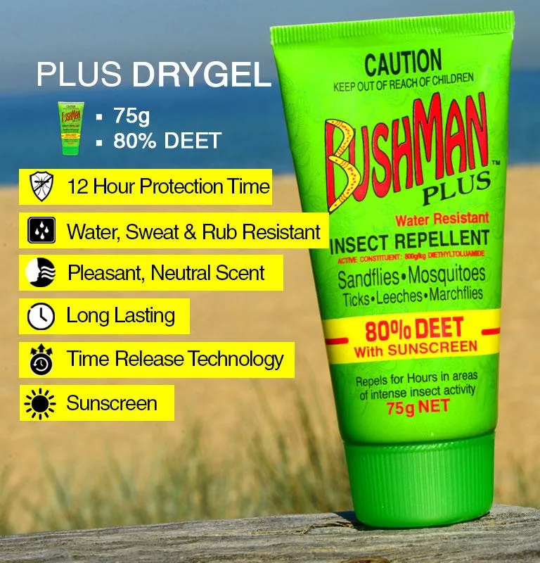 Insect Repellant - Bushman Plus 80% Deet with Sunscreen