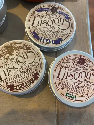 Luscious Moisturising Shave Soap in a Tin