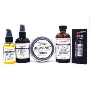 Men's 5 Piece Deluxe Shave Gift Set in Exclaibur