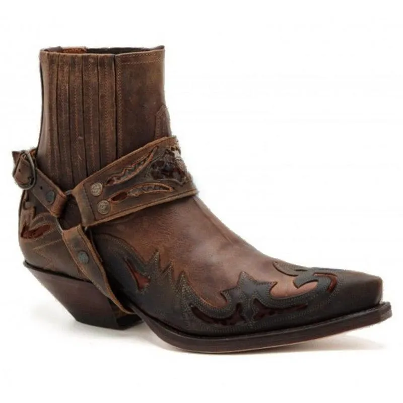 Mid-heel Pointed Toe 38-48 Men's Low-top Knight Boots