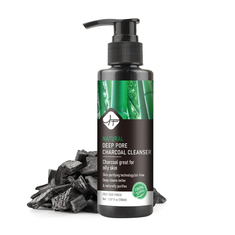 Natural Face Wash Set – Charcoal & Kojic Acid with Vitamin C Cleanser