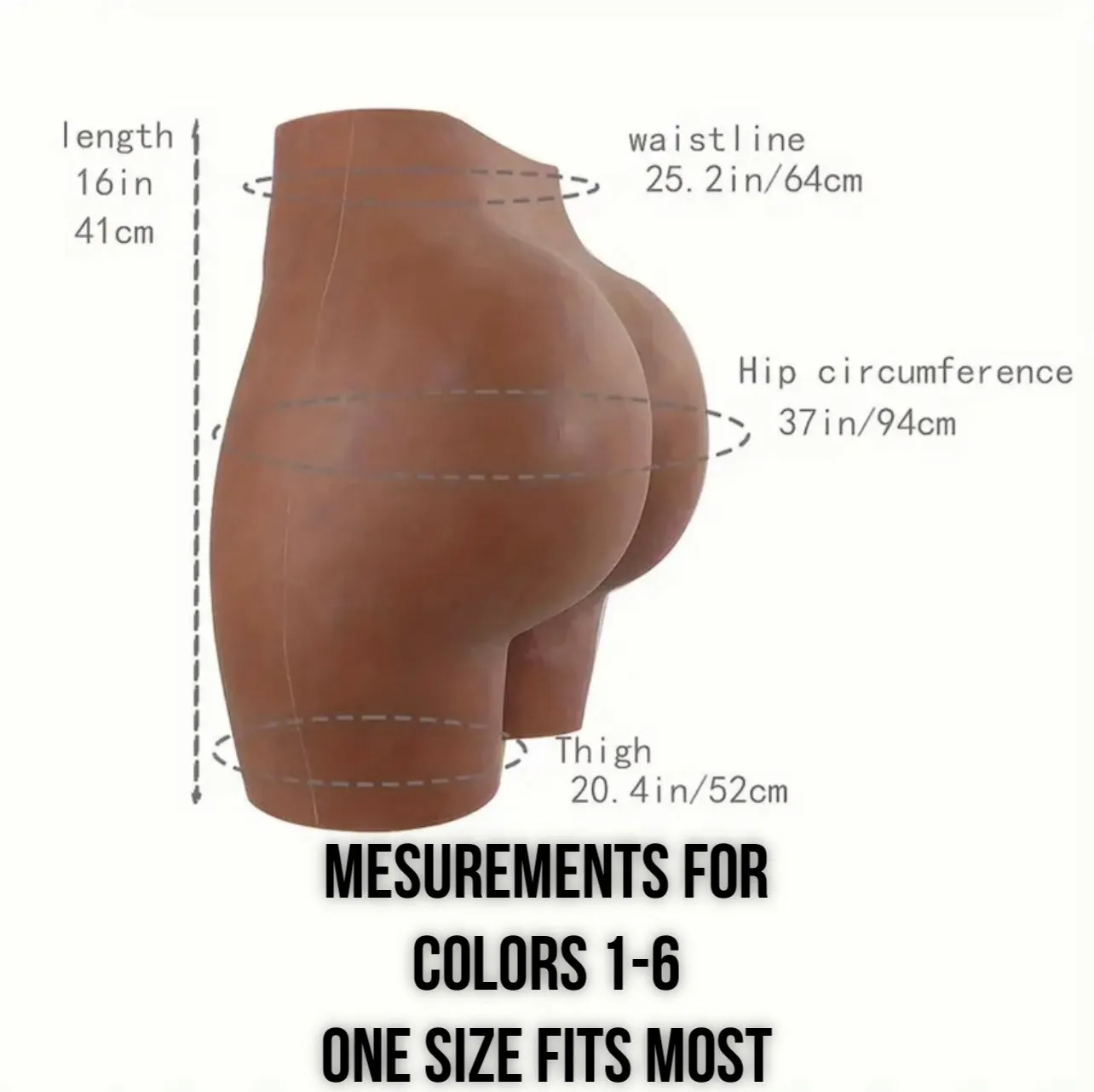 Silicone Body Shaping Butt Lifting Prosthetic Undergarment- Reusable