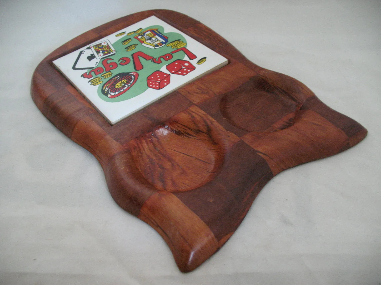 Wood Wooden OWL DISPLAY TRAY Salt Pepper Sugar Cream TILE COASTER Kitchen Decors
